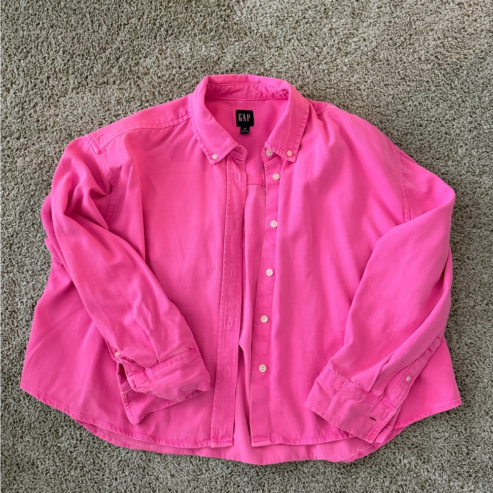 GAP Hot Pink Button Up